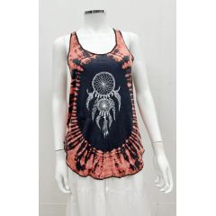dreamcatcher tie dye vest top